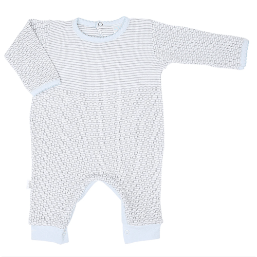Paty Knit Solid Color Romper with Pima Trim - PatyInc 3M