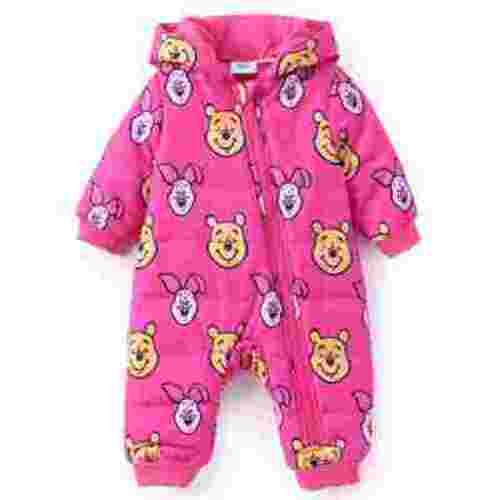 Disney Baby Winnie the Pooh Girls Boys Hooded Rompers Character Puffer Bodysuits Outfits Sizes 0/3-18M