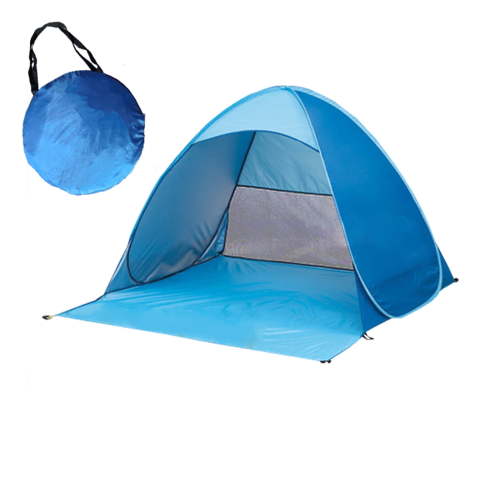 Beach Head Tent,Automatic-Opening Sun Shade,Portable Compact Beach Shelter,Protection Tent,Lightweight Carrying Bag,Outdoor Picnic,Hiking,Fishing Use