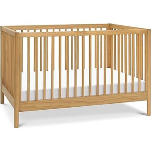 DaVinci Birdie 3-in-1 Convertible Crib, Honey, Easy Assemble, Greenguard Gold Certified