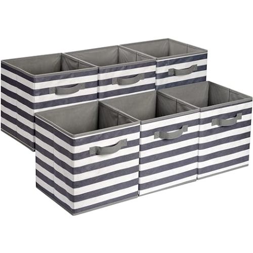 Amazon Basics Collapsible Fabric Storage Cube Organizer with Handles