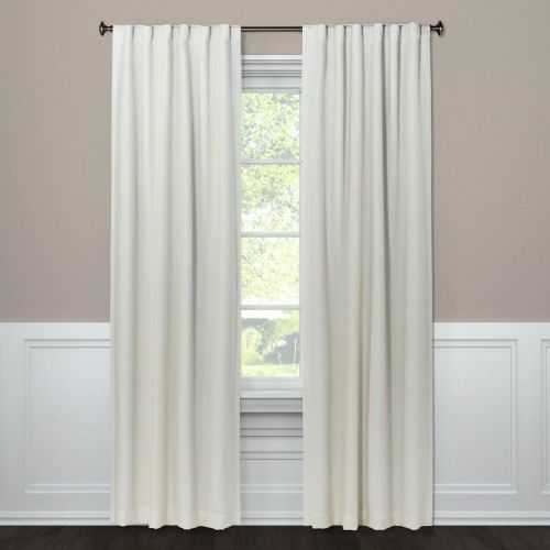 Blackout Aruba Window Curtain Panel - Threshold™, Color: Sour Cream, Size: 50"W x 84"L