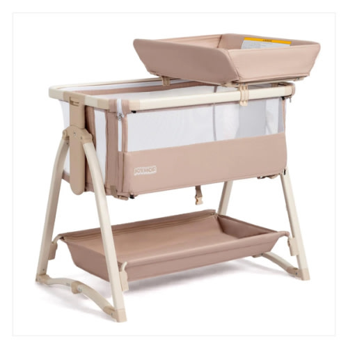 Joymor Solid Wood Baby Crib - Non-Toxic Nursery Bed - Toddler Bed