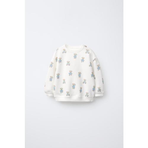 BEAR SWEATSHIRT - Oyster-white | ZARA United States