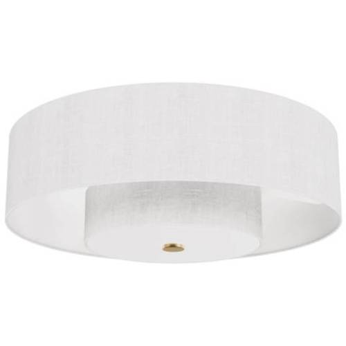 Hunter Brookside Fresh White and Luxe Gold LED Fandelier
