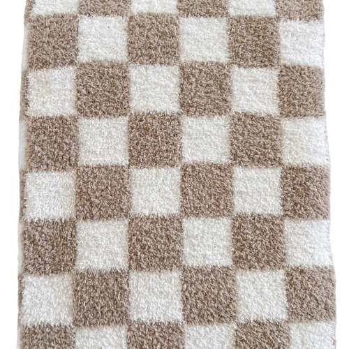 Phufy® Bliss Checkerboard Blanket, Cocoa