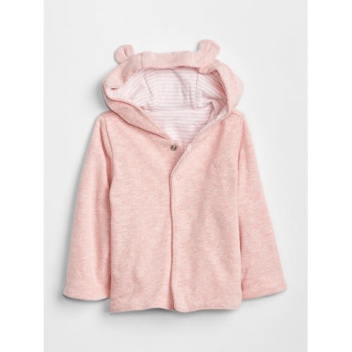 Baby Favorite Reversible Bear Hoodie Sweatshirt, size: Up To 7lb