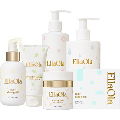 EllaOla The Baby's Complete Skin Care Bundle, White