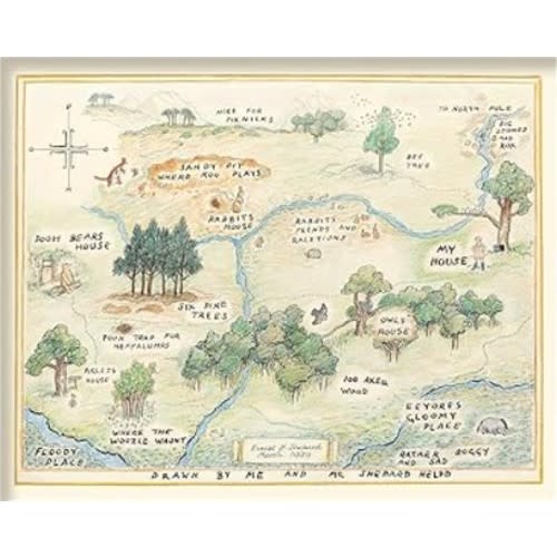 100 Acre Wood Print - 18x24 Unframed Art