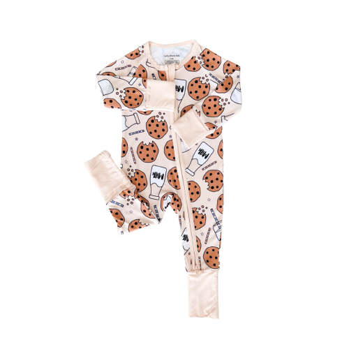 Bamboo Zip Romper | Milk & Cookies