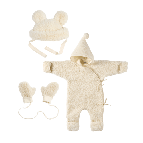 COLD WEATHER KIT - MILK SNUGGLESUIT