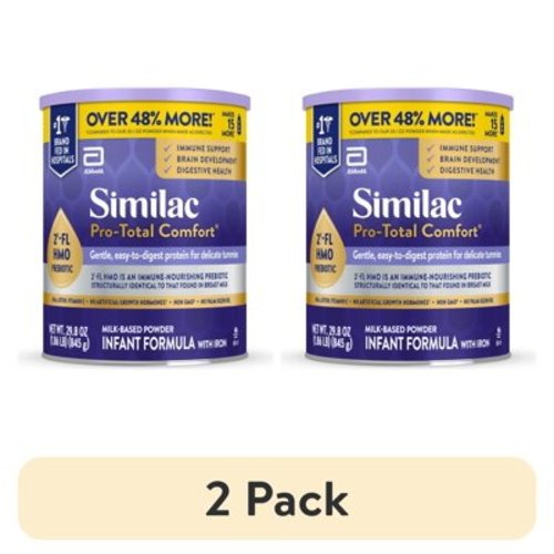 (2 pack) Similac Pro-Total Comfort Powder Baby Formula, 29.8-oz Value Can