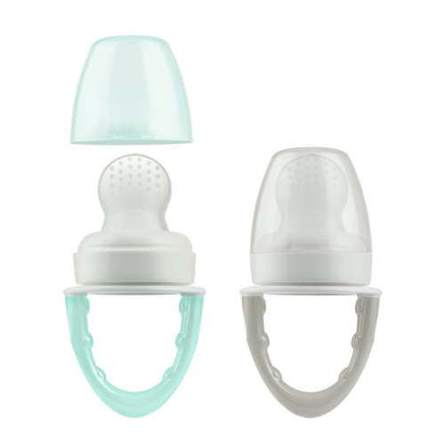 Dr. Brown's Designed to Nourish, Fresh Firsts Silicone Feeder, 4m+, Mint/Gray, 2 Pack