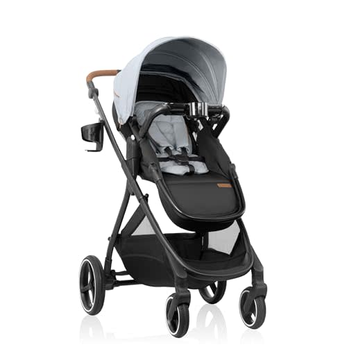 Evenflo Shyft Intuiti+ Stroller with Green & Gentle Fabric (Quartz)