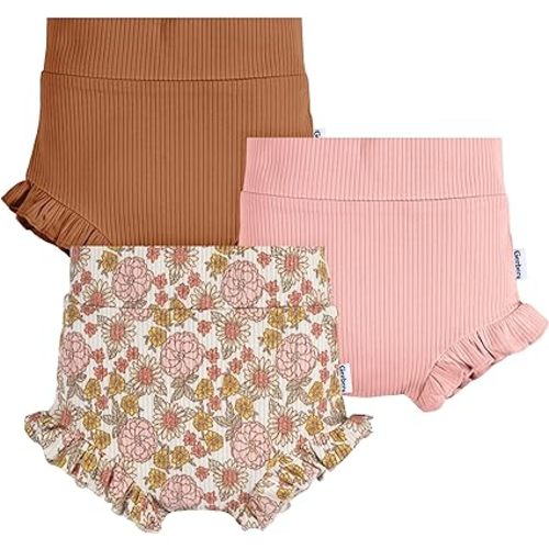 Gerber Baby Girls' 3-Pack Bubble Shorts