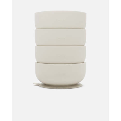 Suction Bowl - Oatmeal / 4 Pack