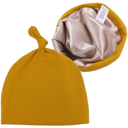 Silky Satin Lined Newborn Hat Hair Care Knot Beanie Hats for Infant Baby Boys Girls Caps 0-6 Months