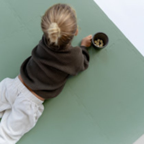 Toddlekind Classic Foam Playmat - Moss, 4.3 X 4.3'