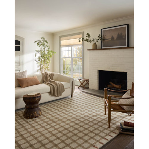 Magnolia Home by Joanna Gaines x Loloi Waylon Natural / Rust Area Rug