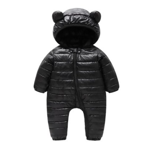 JIKNTTR Newborn Baby Hoodie Down Jacket Jumpsuit Lightweight Puffer Down Jacket Hooded Jumpsuit Coat For Baby Outerwear Kids Thicken Hooded Jacket