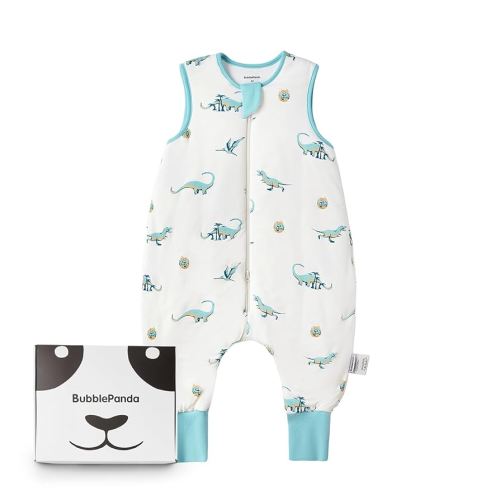 BubblePanda Rayon Made from Bamboo Toddler Sleep Sack with Feet 6-12 Months 1.0 Tog Ultra Soft Toddler Sleeping Sack Baby Sleep Bag Walker Quilted Wearable Blanket with Legs 2-Way Zipper Lightweight