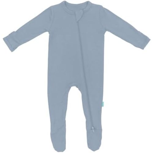 Baby Zipper Footie Pajamas, Supersoft Bamboo Rayon Baby Footed Pjs Boy Girl 0-3-6-9-18-24 Month Coverall Sleepers