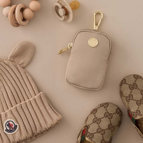 HAPP Brand Clip-On Pouch in Beige