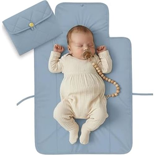 Portable Diaper Changing Pad - Soft and Easy to Clean Diaper Changing Mat for Babies - The Perfect Lightweight and Foldable Pad for Traveling