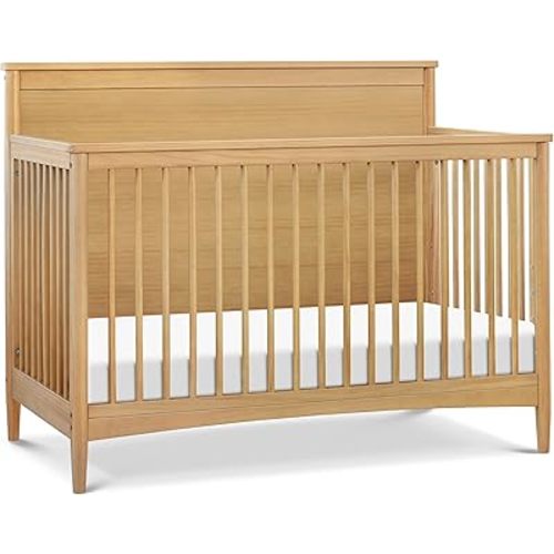 DaVinci Frem 4-in-1 Convertible Crib in Honey, GREENGUARD Gold Certified