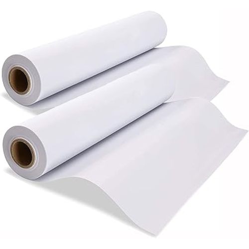 Easel Paper Roll, 2PCS, 43CM x 15M Drawing Paper, 17-Inch by 49-Feet Art Paper Roll Replacement for Kid's Art Easel Paper, Arts & Crafts, Bond Paper (2pc Rolls)