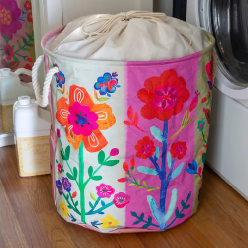 Boho Printed Laundry Hamper - Floral