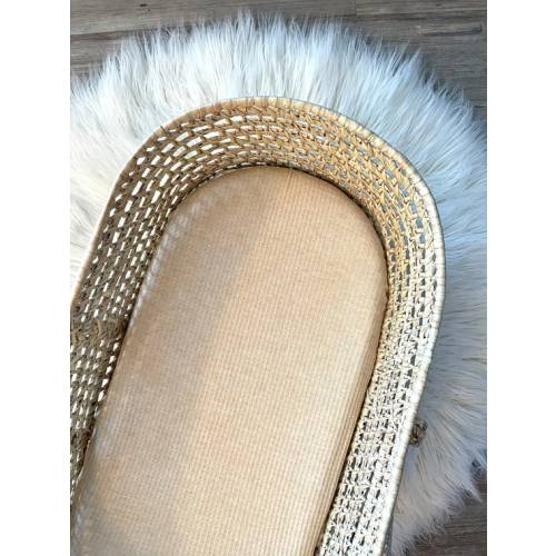 Sand Waffle Bassinet Sheet Natural Moses Basket Sheet - Etsy