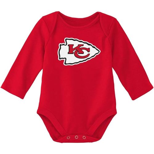 Outerstuff NFL Newborn & Infants 0-24 Months Official Primary Logo Long Sleeve Creeper Bodysuit Romper