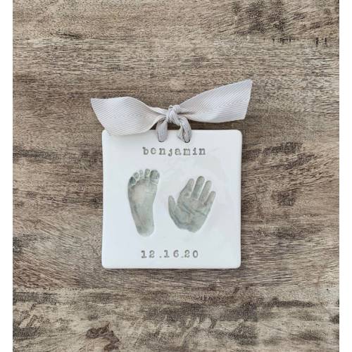 Custom Ceramic Baby Hand and Footprint Keepsake/ Clay Prints - Etsy