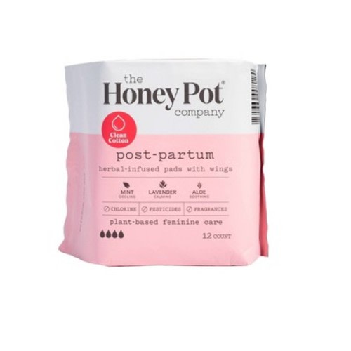 The Honey Pot Postpartum Herbal Pads - 12ct