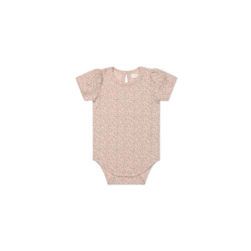 Organic Cotton Cap Sleeve Bodysuit - Amber Rose