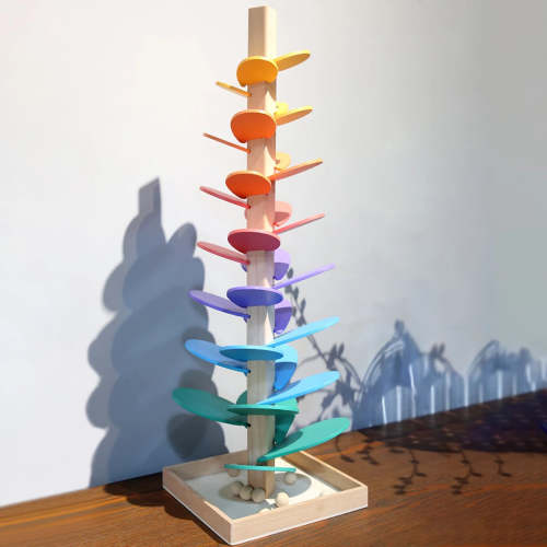 Wooden Rainbow Sound Tower | Educational Sensory Play Set – LaCasaDellaFibra