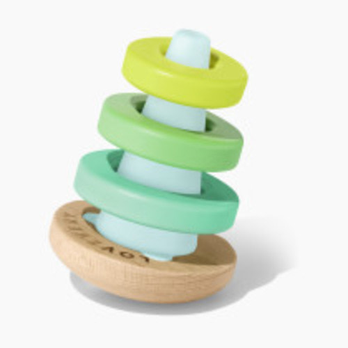 Lovevery Montessori Wobble Stacker, Stacker with 4 Rings - 7 Months+