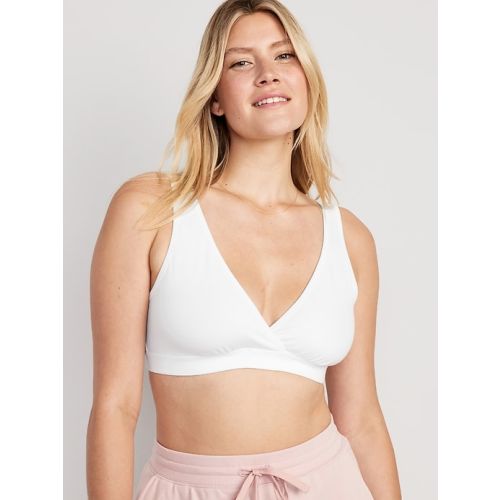 Maternity Cross-Front Cotton Nursing Bralette | Old Navy