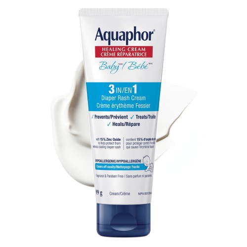 Aquaphor Baby Healing Diaper Rash Cream, 15% Zinc Oxide, Fragrance Free - Walmart.ca