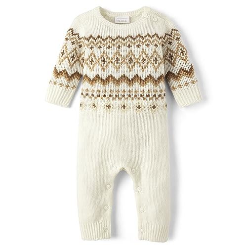 The Children's Place unisex-baby And Newborn Knit Fairsile Romper