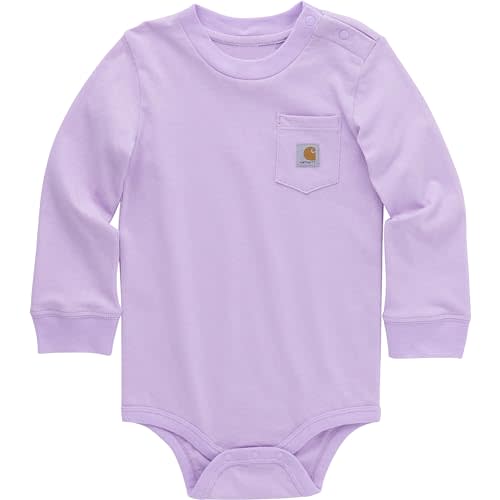 Carhartt Unisex Baby Long-Sleeve Pocket Bodysuit