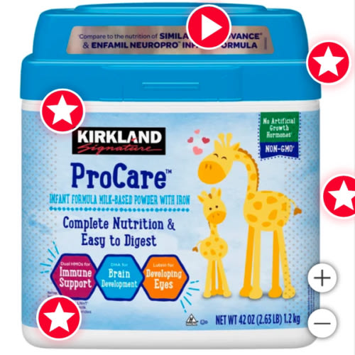 Kirkland Signature ProCare with Dual HMO's, Non-GMO Infant Formula 42 oz, 2-pack
