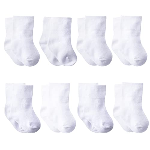 Gerber Baby 8-Pack Wiggle-Proof Jersey Ankle Socks