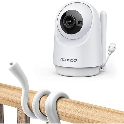 bonoch Baby Monitor Mount, with Add-on 720p HD Baby Camera Unit BBM01/ BBM03/ BBM05, Split-Screen for 2 Babies, VOX Mode, Night Vision, 4X Zoom 2-Way Audio, Lullaby