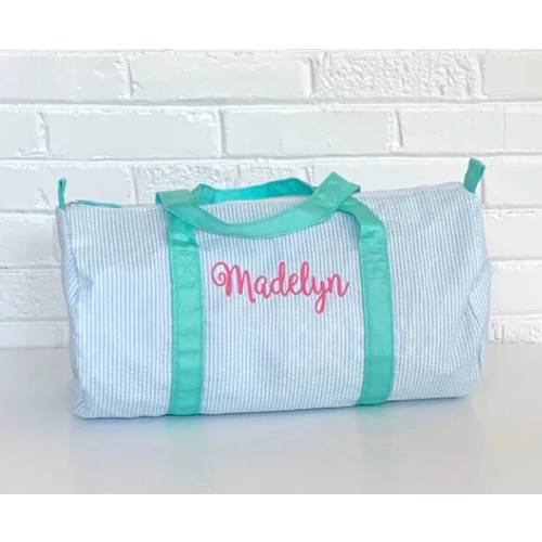 Child’s Seersucker Duffle Bag