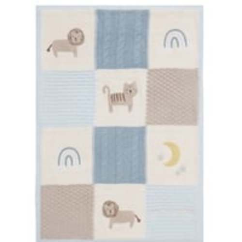Pottery Barn Heirloom Lion Baby Blanket