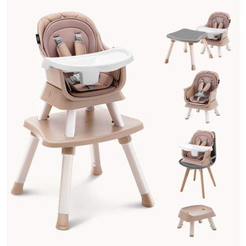 HARPPA Moro | 8 in 1 High Chair, Newborn to Toddler Feeding Booster Seat with Recline & Adjustable Heights, Portable, Easy to Clean & Fold – Perfect for Mealtime, Playtime & Growth