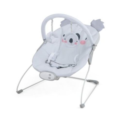 Kids Portable Baby Bouncer Rocker Seat with Detachable Toy Bar-Gray