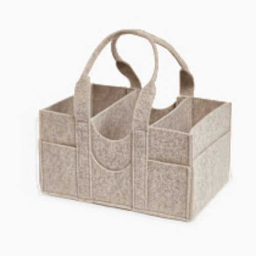 Sprucely Felt Diaper Caddy - Heather Oat, Medium